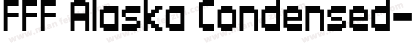 FFF Alaska Condensed字体转换
